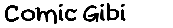 Comic Gibi font preview